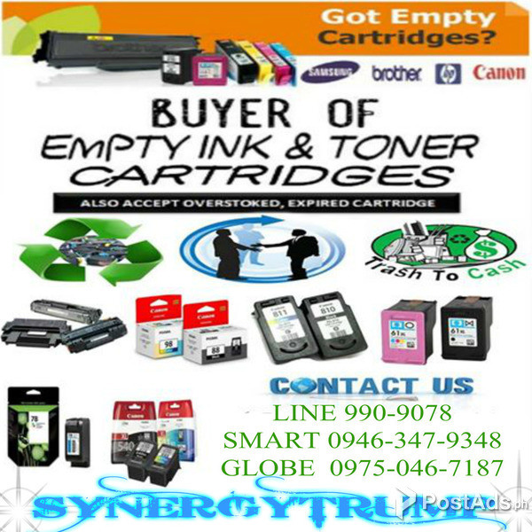 WE ARE BUYER OF EMPTY INK CARTRIDGE AND TONER