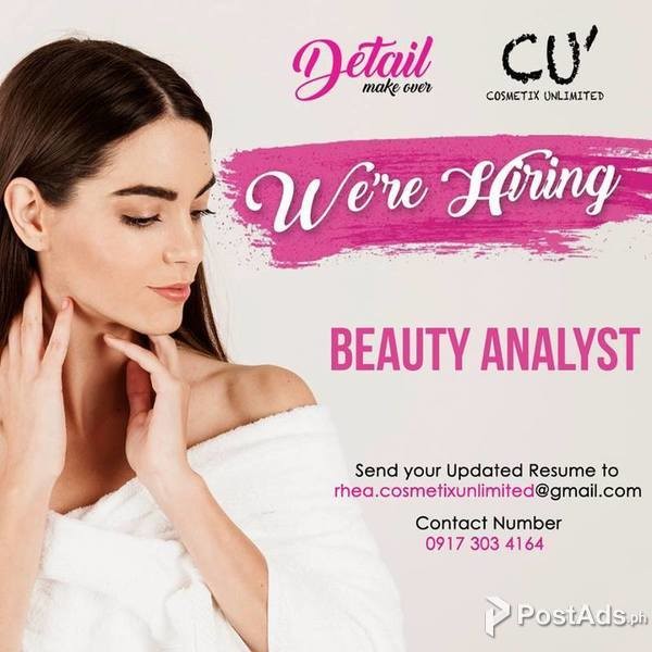 Hiring: Beauty Analyst