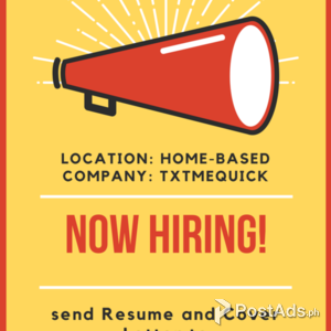 Be part of our amazing team! We are Hiring for Home-based HR Personnel | PostAds PH