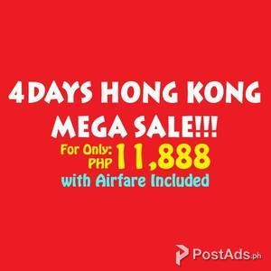 4 DAYS HONG KONG MEGA SALE!!! with Airfare Included | PostAds PH