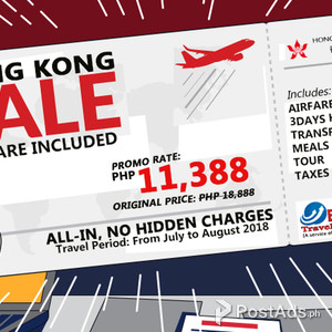 AVAIL OUR AFFORDABLE ALL-IN HONG KONG TOUR PACKAGES | PostAds PH