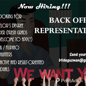 BACK OFFICE REPRESENTATIVE | PostAds PH