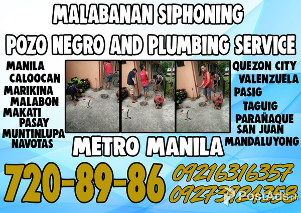 Pateros Malabanan Siphoning Pozo Negro & Plumbing Service | 720-89-86