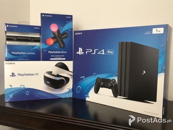 For sale Sony PS4 pro 1TB / PlayStation  VR with 7 extra games ₱10,115