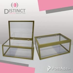 Acrylic Box with Gold Frame | PostAds PH