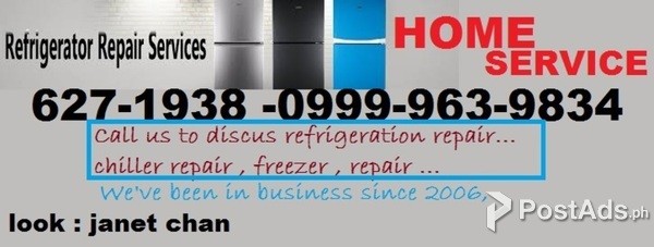 Home Service Repair Aircon Ref Chiller Freezer Fridge Refrigerator