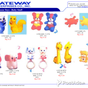 Baby Stuff Squeeze Toys | PostAds PH