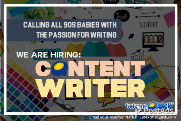 Creative Content Writers with the Love for Writing, We Need You!
