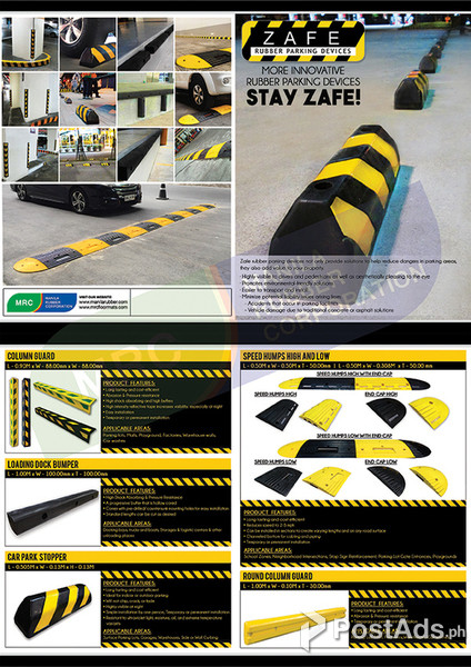 column guard parking speed humps loading dock