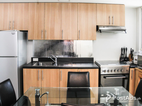 Two Bedrooms Loft, Fully Furnished condo in The Columns Legazpi