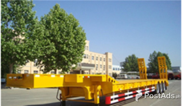 Tri-Axle Lowbed Semi-Trailer 60Tons Capacity