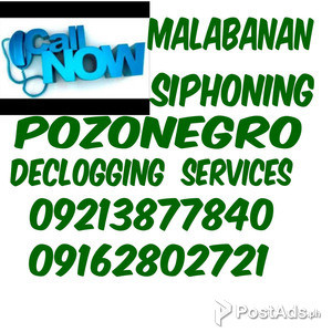 lowest price anytime any where malabanan siphoning and decogging | PostAds PH