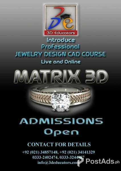 Jewelry Design Cad Course in Karachi and Pakistan