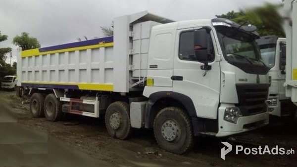 12 Wheeler HOWO A7 Dump Truck, 380HP- 420HP, 30m³  Euro 4
