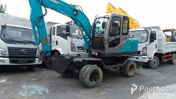 Jinggong JG608 ( Wheel-Type) Backhoe Excavator