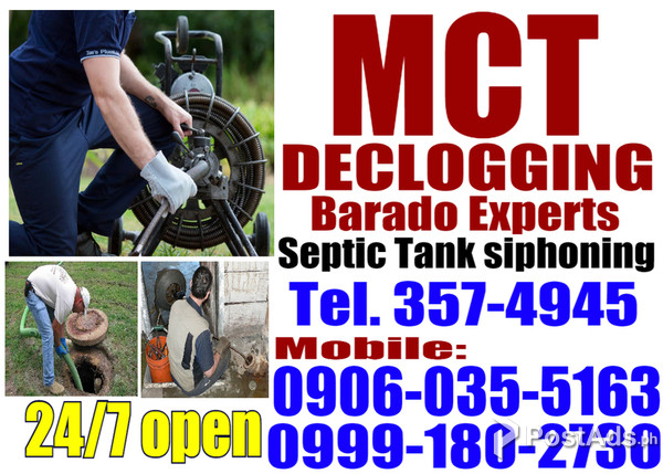 MCT Bulacan Malabanan Siphoning And declogging services +639991802730
