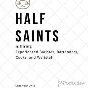 Cook, Bartender, Barista, Waiter, DIshwasher | PostAds PH