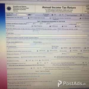 ITR 1701 1702 2316 AFS filing compliance loan visa employed business | PostAds PH