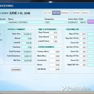 Payroll System Customizable | PostAds PH