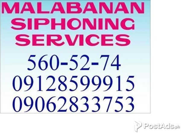 Malabanan Siphoning Plumbing Services (02)425-6185