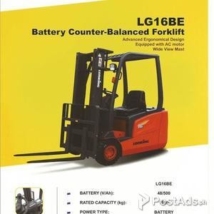 ELECTRIC FORKLIFT LG16BQ LONKING 4 WHEELER 1600 KG | PostAds PH