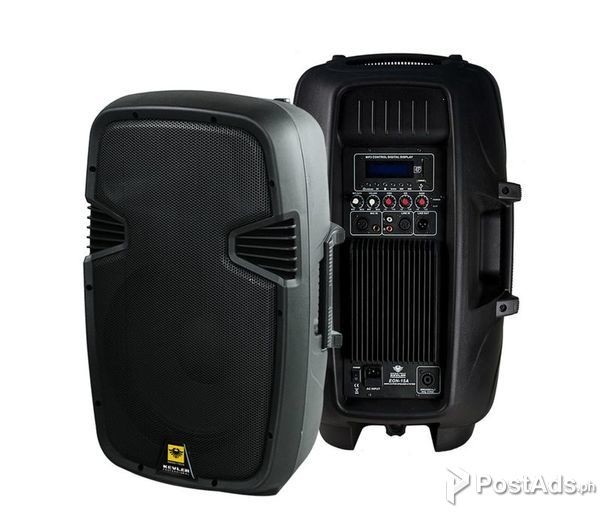 KEVLER 15 inches 2 Way Full Range Active Speaker 300w amp w/ USB,SD,FM
