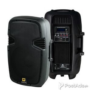 KEVLER 15 inches 2 Way Full Range Active Speaker 300w amp w/ USB,SD,FM | PostAds PH