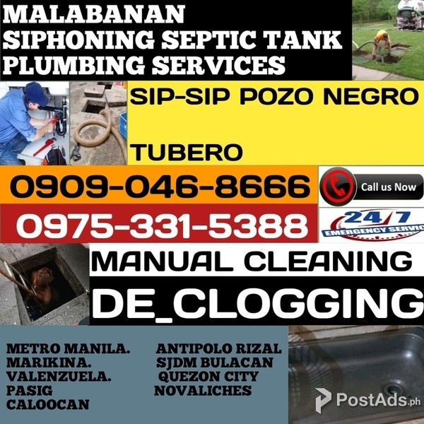 MARIKINA MALABANAN SIPHONING POZO NEGRO TUBERO 09090468666 09753315388