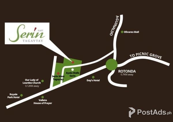 1BR w/balcony Condo for Sale at Serin East Tagaytay City