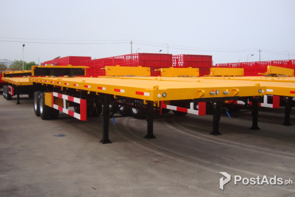 40FT FLATBED SEMI TRAILER 45 TONS, (Tire: 11R22.5/12pcs)