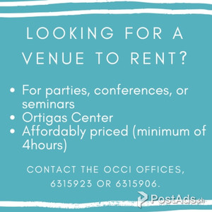 Venue for Rent | PostAds PH