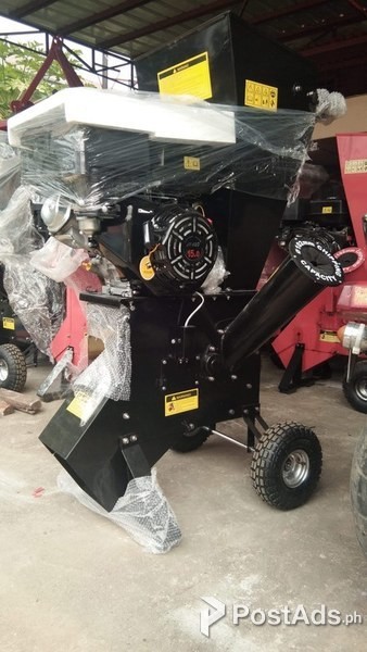 PORTABLE WOOD CHIPPER 3600RPM 15 HP