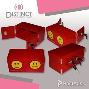 Red Acrylic Drop Box | PostAds PH
