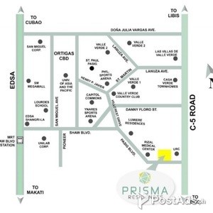 1BR condominium for sale at Prisma Residences in Bagong ilog Pasig | PostAds PH