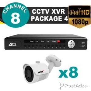 ATTN 8CH XVR 1080p Package 4 with 4in1 CCTV Camera | PostAds PH