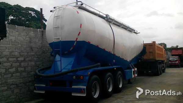 Tri Axle Bulk Cement 45m3 Tank Volume For Sale
