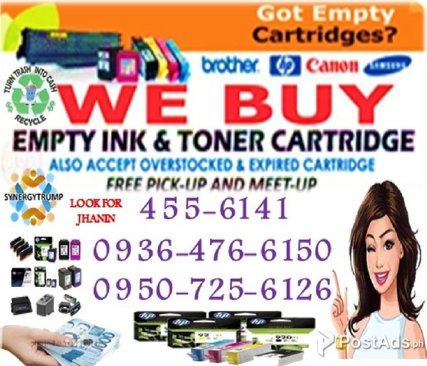 We buy Empty Ink Cartridges and Toner