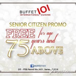 Buffet 101 Senior Citizen Promo | PostAds PH