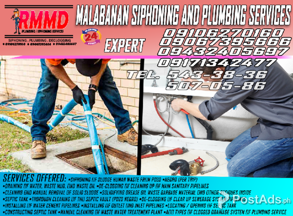 BACOLOD RMMD PLUMBING AND SIPHONING SERVICES 09106270160